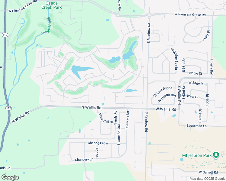 map of restaurants, bars, coffee shops, grocery stores, and more near 5512 South Turnberry Road in Rogers