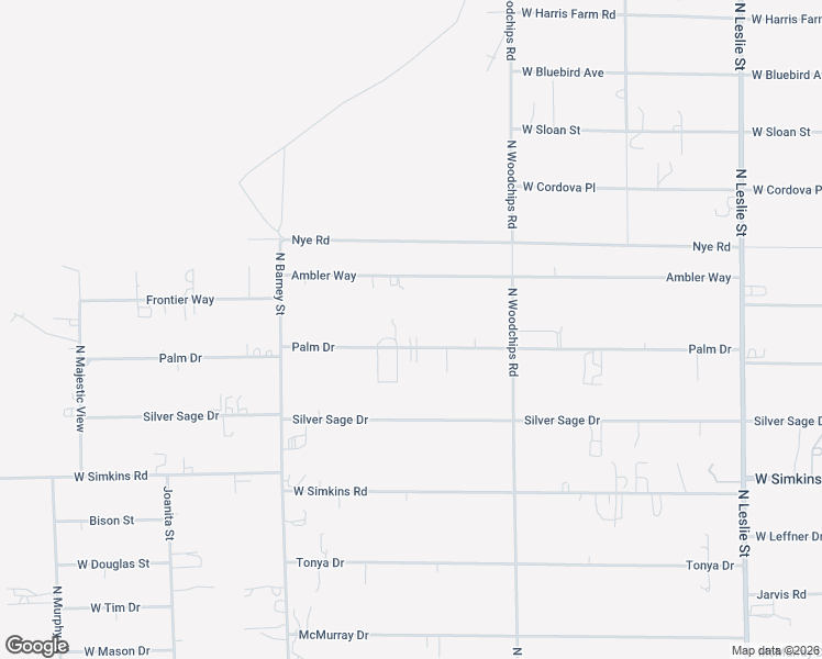 map of restaurants, bars, coffee shops, grocery stores, and more near 2720 Palm Drive in Pahrump