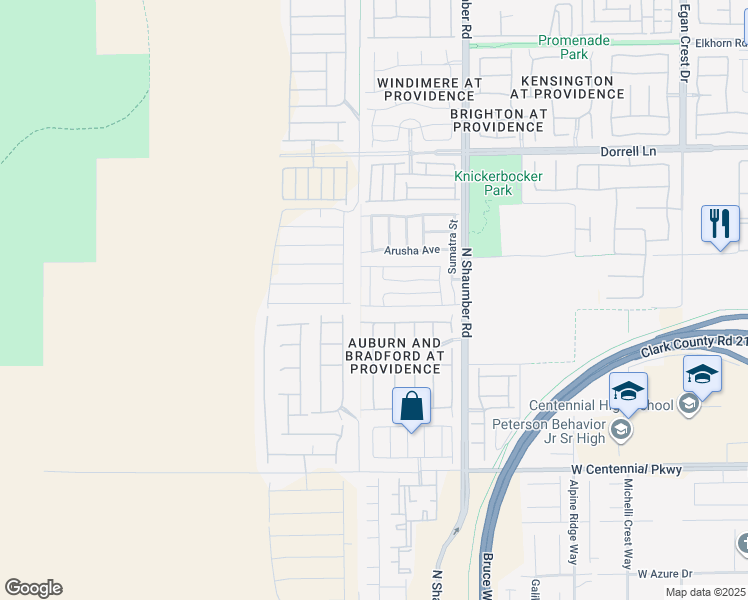 map of restaurants, bars, coffee shops, grocery stores, and more near 6726 Haymarket Street in Las Vegas