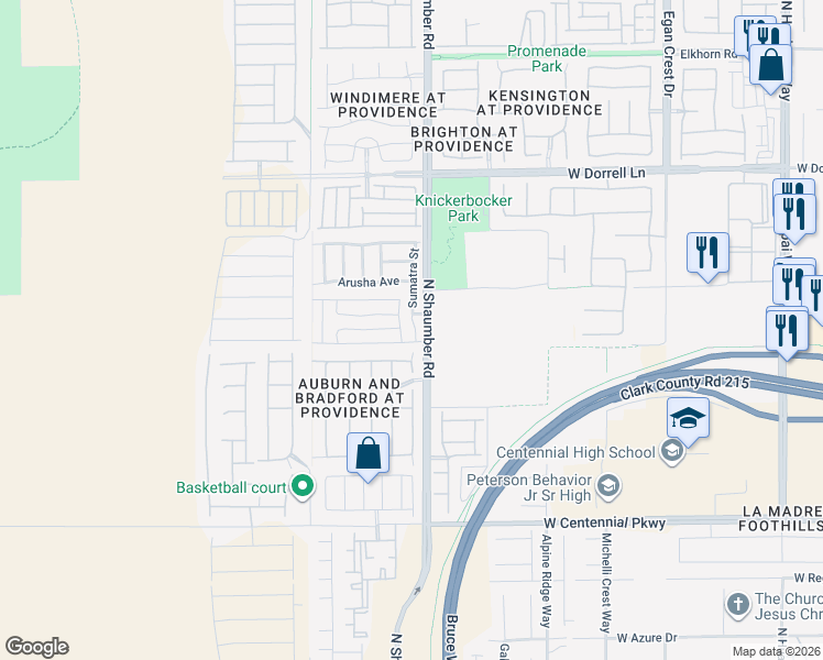 map of restaurants, bars, coffee shops, grocery stores, and more near 6731 Sumatra Street in Las Vegas