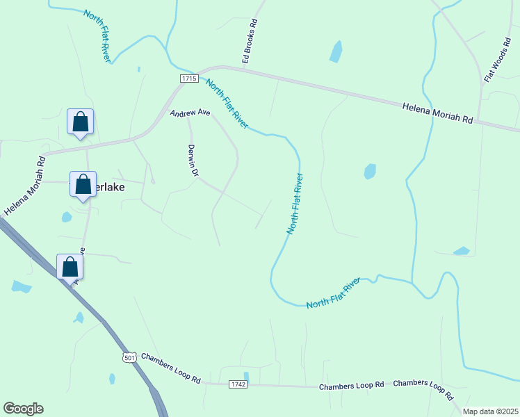 map of restaurants, bars, coffee shops, grocery stores, and more near 23 Leighann Court North in Timberlake
