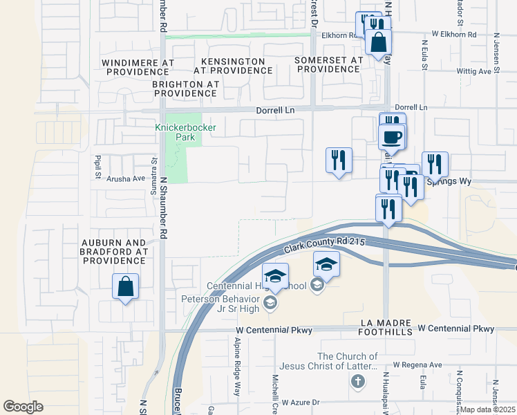 map of restaurants, bars, coffee shops, grocery stores, and more near 10426 Hemingway Court in Las Vegas