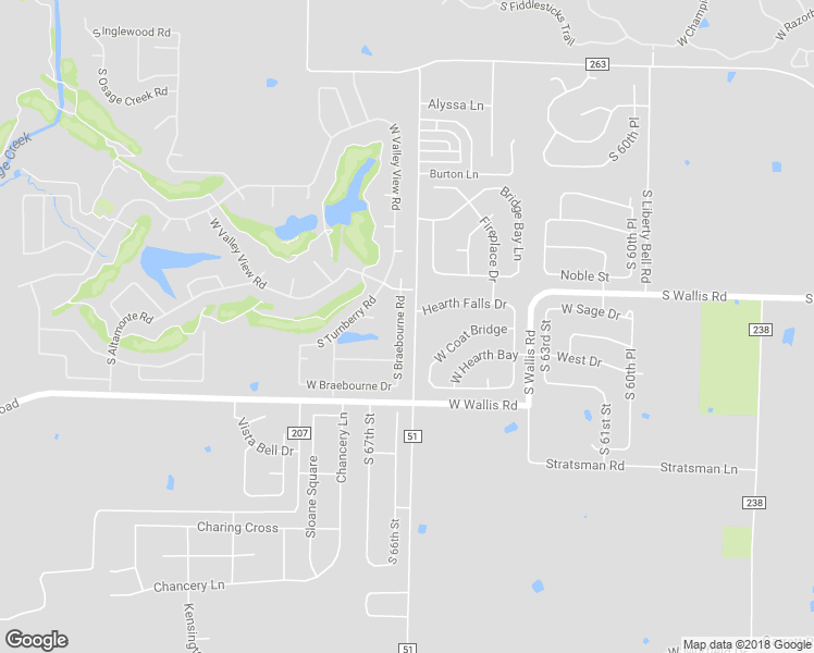 map of restaurants, bars, coffee shops, grocery stores, and more near 5411 South Braebourne Road in Rogers