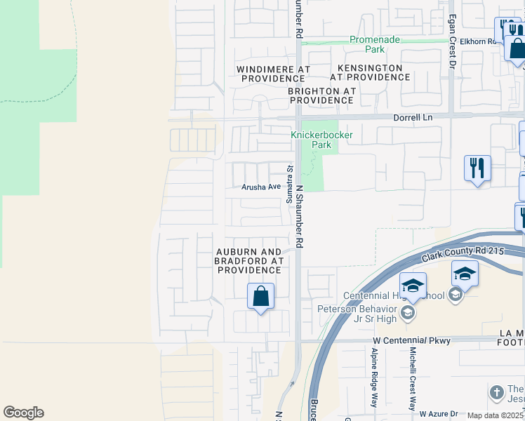 map of restaurants, bars, coffee shops, grocery stores, and more near 10807 Cather Avenue in Las Vegas