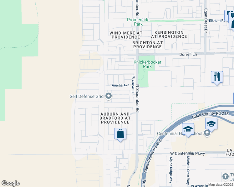 map of restaurants, bars, coffee shops, grocery stores, and more near 10830 Merrimack Avenue in Las Vegas