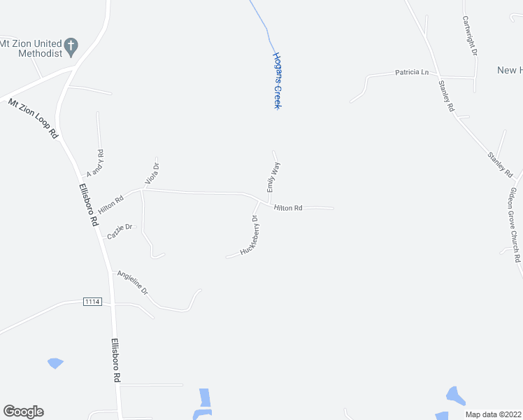 map of restaurants, bars, coffee shops, grocery stores, and more near 420 Hilton Road in Stokesdale