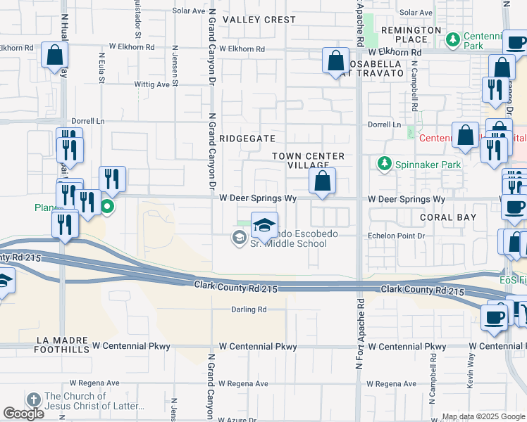map of restaurants, bars, coffee shops, grocery stores, and more near 9441 Wakashan Avenue in Las Vegas