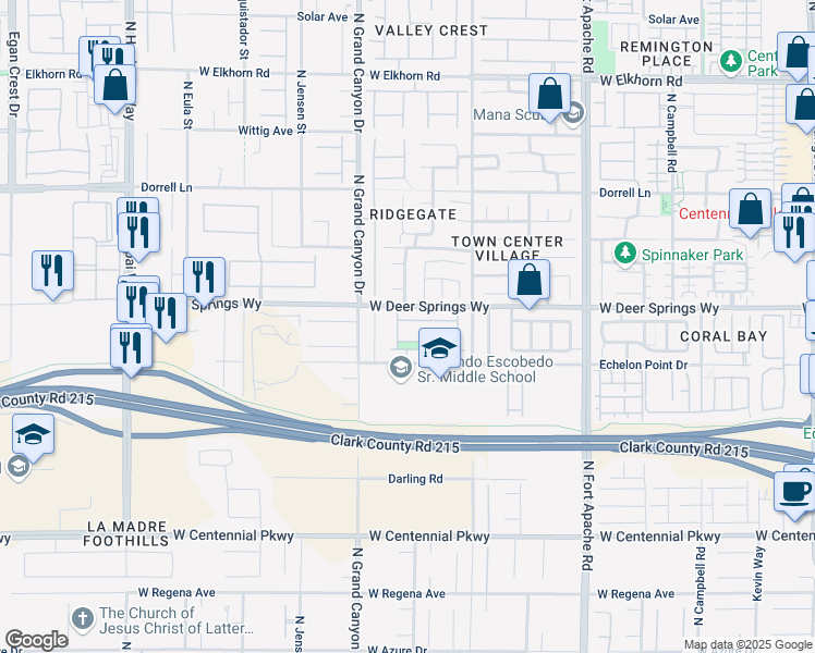 map of restaurants, bars, coffee shops, grocery stores, and more near 9472 Ojibwa Avenue in Las Vegas