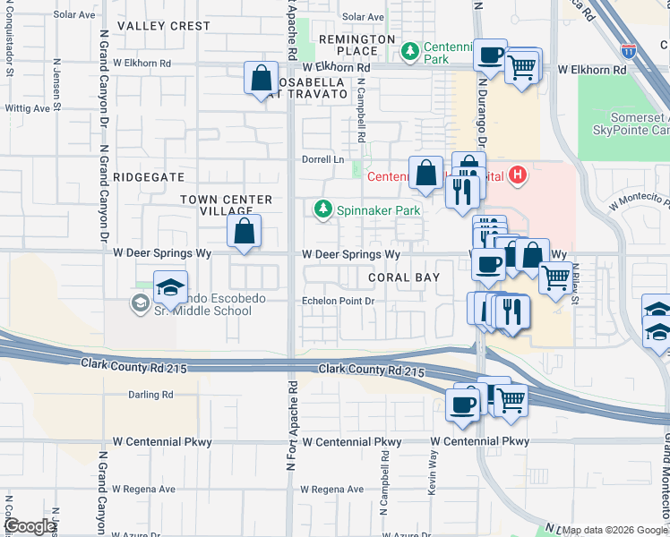map of restaurants, bars, coffee shops, grocery stores, and more near 6720 Boston Tea Street in Las Vegas