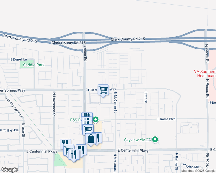 map of restaurants, bars, coffee shops, grocery stores, and more near 6811 Sage Gold Court in North Las Vegas