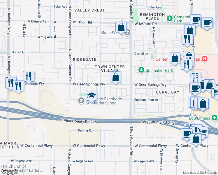 map of restaurants, bars, coffee shops, grocery stores, and more near 6773 Kostner Street in Las Vegas