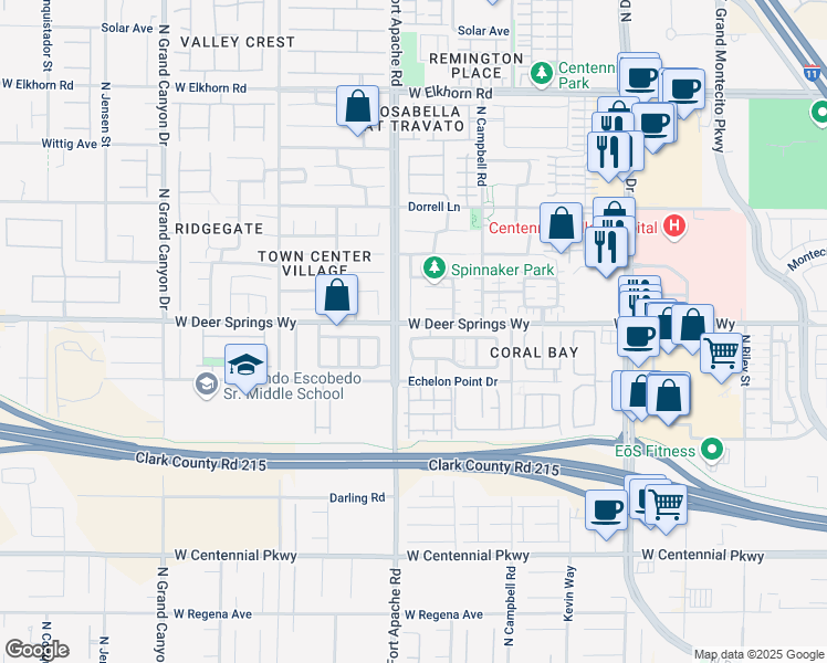 map of restaurants, bars, coffee shops, grocery stores, and more near 9148 Patrick Henry Avenue in Las Vegas
