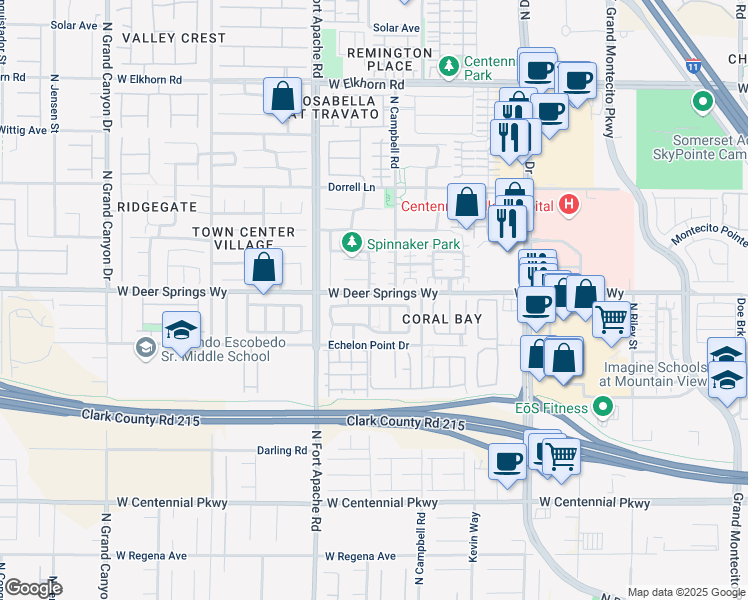 map of restaurants, bars, coffee shops, grocery stores, and more near 9056 Patrick Henry Avenue in Las Vegas