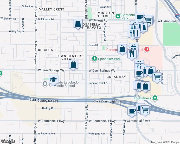 map of restaurants, bars, coffee shops, grocery stores, and more near 9148 Patrick Henry Avenue in Las Vegas