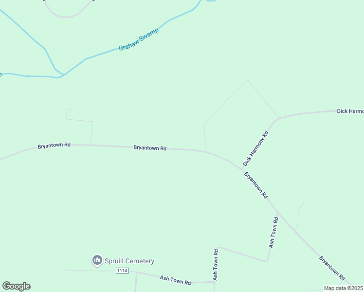 map of restaurants, bars, coffee shops, grocery stores, and more near 1574 Bryantown Road in Rich Square