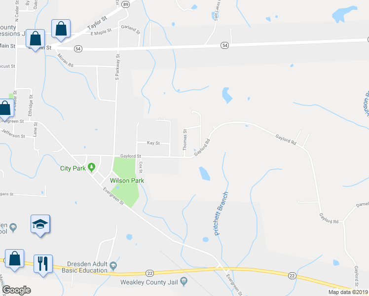 map of restaurants, bars, coffee shops, grocery stores, and more near 104 Thomas Street in Dresden