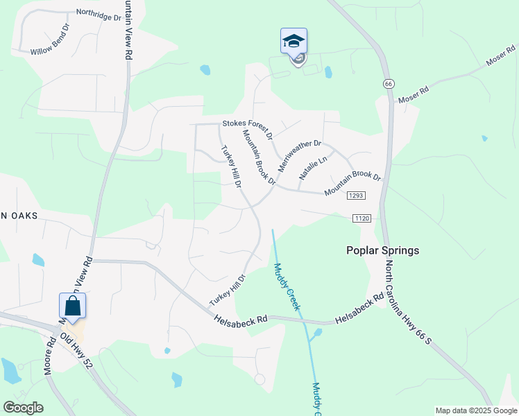 map of restaurants, bars, coffee shops, grocery stores, and more near 314 Turkey Hill Drive in King