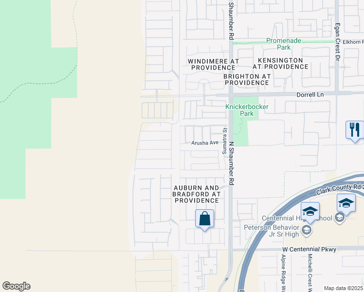 map of restaurants, bars, coffee shops, grocery stores, and more near 10869 Arusha Avenue in Las Vegas