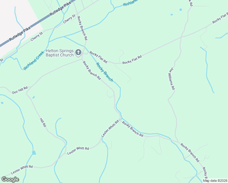 map of restaurants, bars, coffee shops, grocery stores, and more near 799 Rocky Branch Road in Rutledge