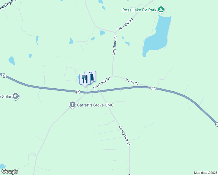 map of restaurants, bars, coffee shops, grocery stores, and more near 881 North Carolina 87 in Reidsville