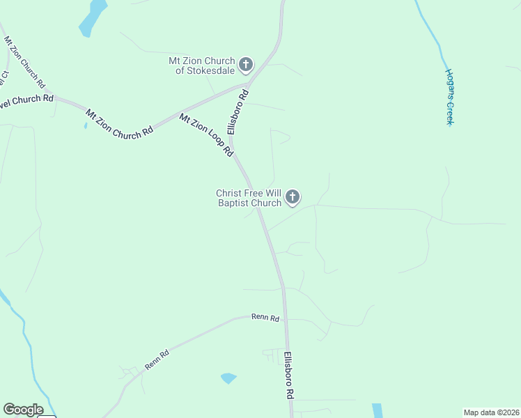 map of restaurants, bars, coffee shops, grocery stores, and more near 3965 Ellisboro Road in Stokesdale