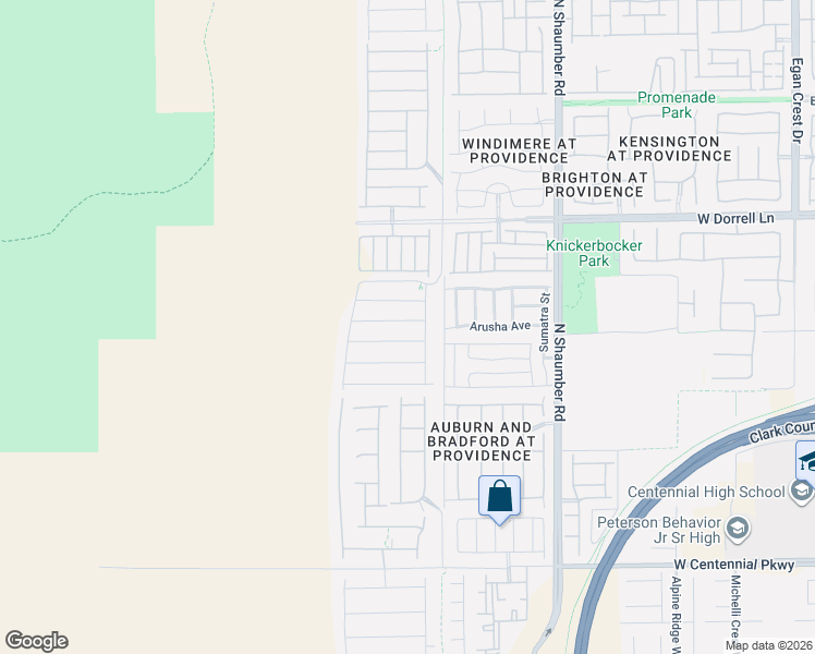 map of restaurants, bars, coffee shops, grocery stores, and more near Pole Line Road in Las Vegas