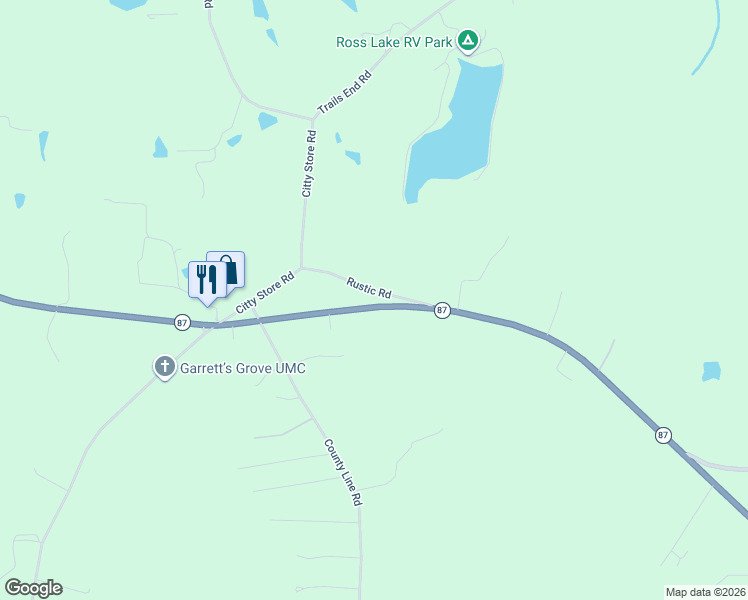 map of restaurants, bars, coffee shops, grocery stores, and more near 773 North Carolina 87 in Reidsville