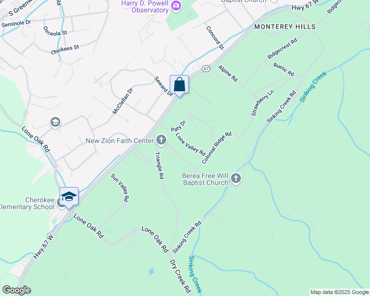 map of restaurants, bars, coffee shops, grocery stores, and more near 1908 Loire Valley Road in Johnson City