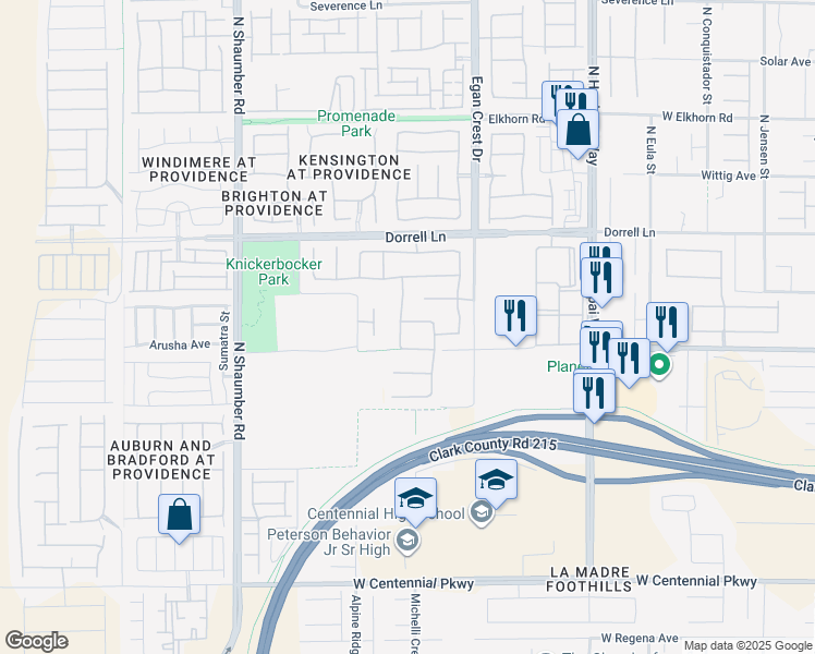 map of restaurants, bars, coffee shops, grocery stores, and more near 6814 Willowcroft Street in Las Vegas