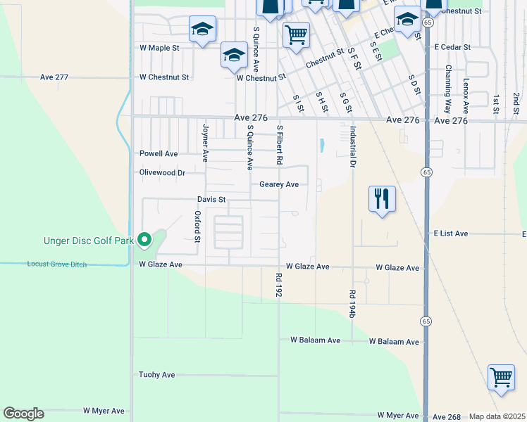 map of restaurants, bars, coffee shops, grocery stores, and more near 540 Cosart Ct in Exeter