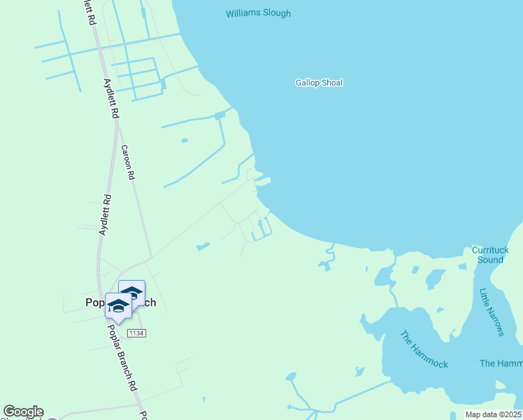 map of restaurants, bars, coffee shops, grocery stores, and more near 120 Poplar Bay Road in Poplar Branch