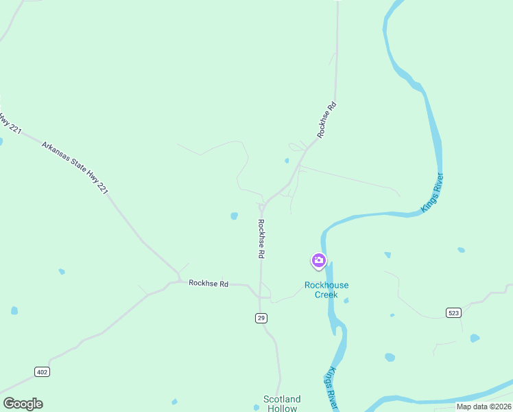 map of restaurants, bars, coffee shops, grocery stores, and more near 332 Madison County Road in Eureka Springs