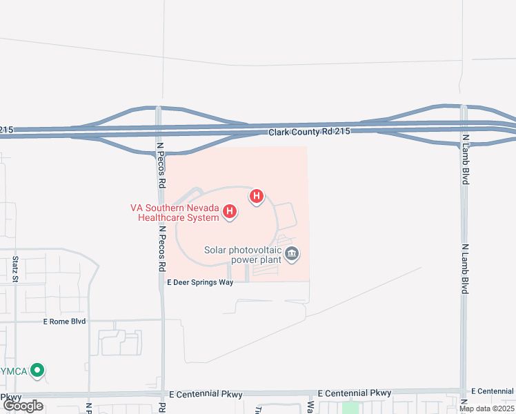 map of restaurants, bars, coffee shops, grocery stores, and more near Unnamed Road in North Las Vegas