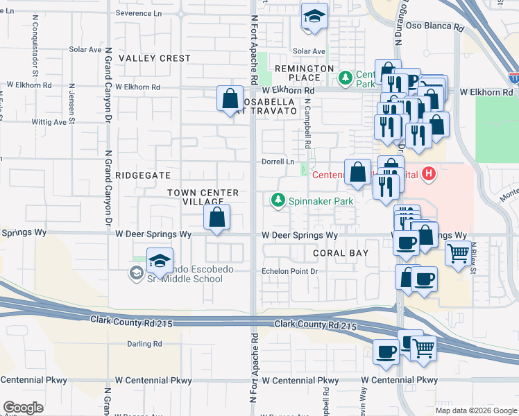 map of restaurants, bars, coffee shops, grocery stores, and more near 6841 Armistead Street in Las Vegas