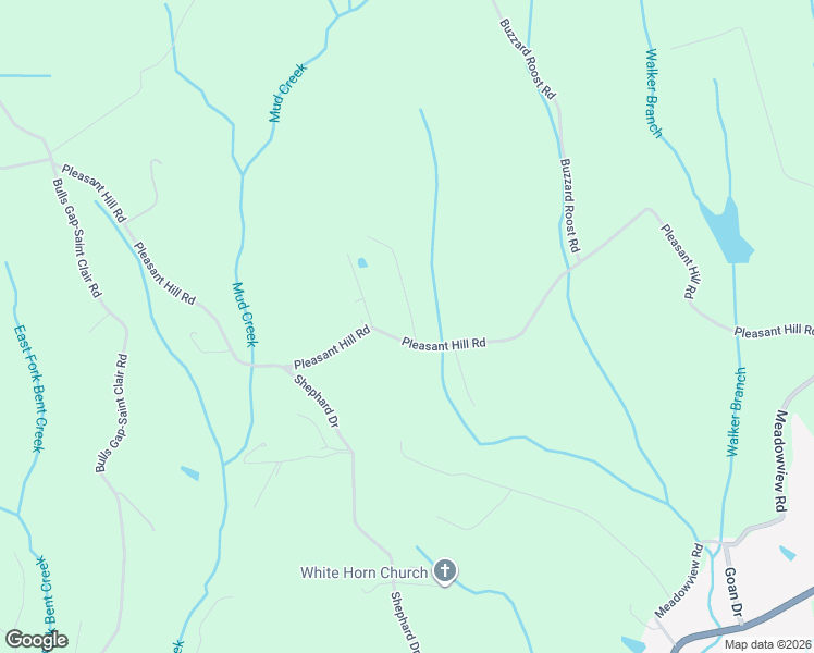 map of restaurants, bars, coffee shops, grocery stores, and more near 114 Pleasant View Road in Bulls Gap