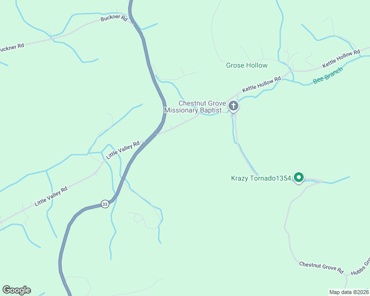 map of restaurants, bars, coffee shops, grocery stores, and more near 134 Kettle Hollow Road in Maynardville
