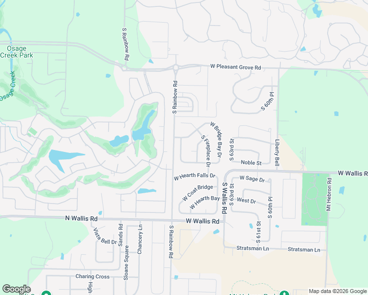 map of restaurants, bars, coffee shops, grocery stores, and more near 5400 Shearwood Drive in Rogers