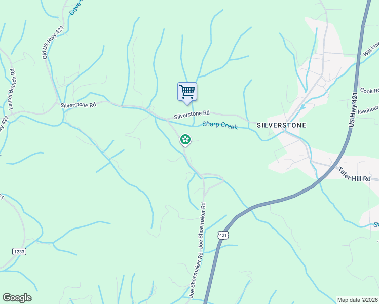 map of restaurants, bars, coffee shops, grocery stores, and more near 1640 Joe Shoemaker Road in Vilas