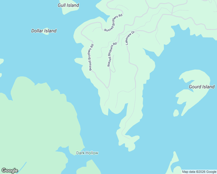 map of restaurants, bars, coffee shops, grocery stores, and more near Russell Brothers Road in Sharps Chapel