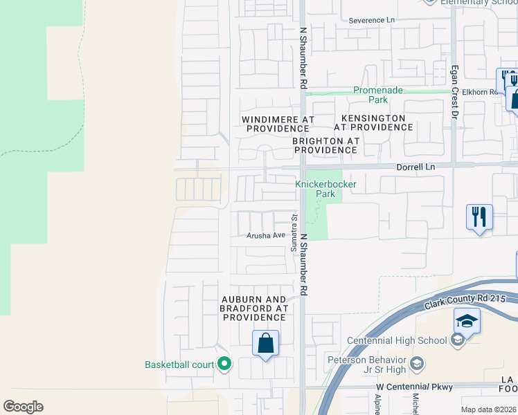 map of restaurants, bars, coffee shops, grocery stores, and more near 10822 La Florentina Avenue in Las Vegas
