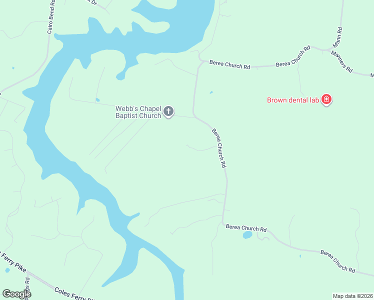 map of restaurants, bars, coffee shops, grocery stores, and more near 1780 Berea Church Road in Lebanon