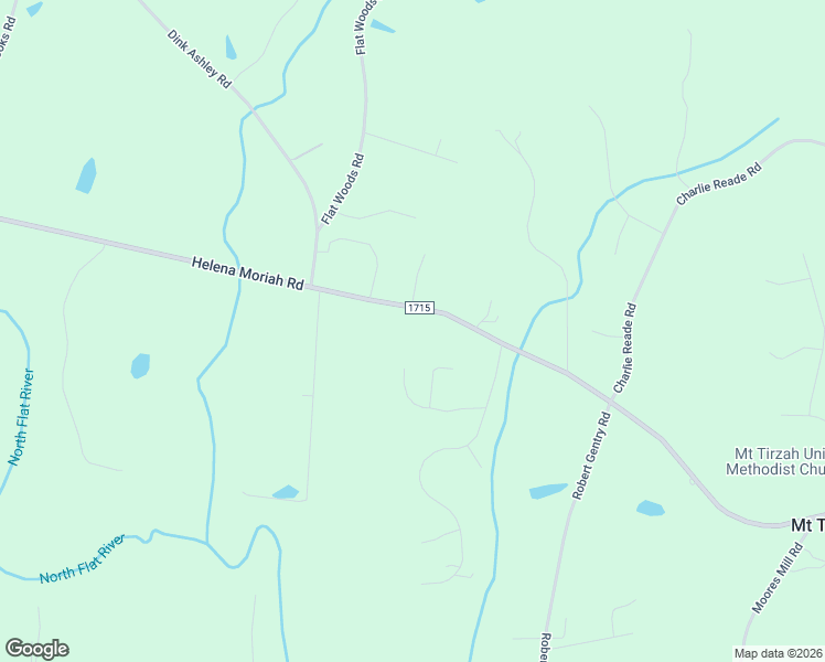 map of restaurants, bars, coffee shops, grocery stores, and more near 2136 Helena Moriah Road in Timberlake