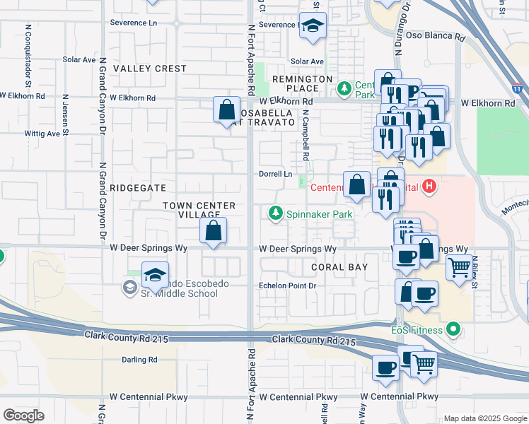 map of restaurants, bars, coffee shops, grocery stores, and more near 6856 Armistead Street in Las Vegas