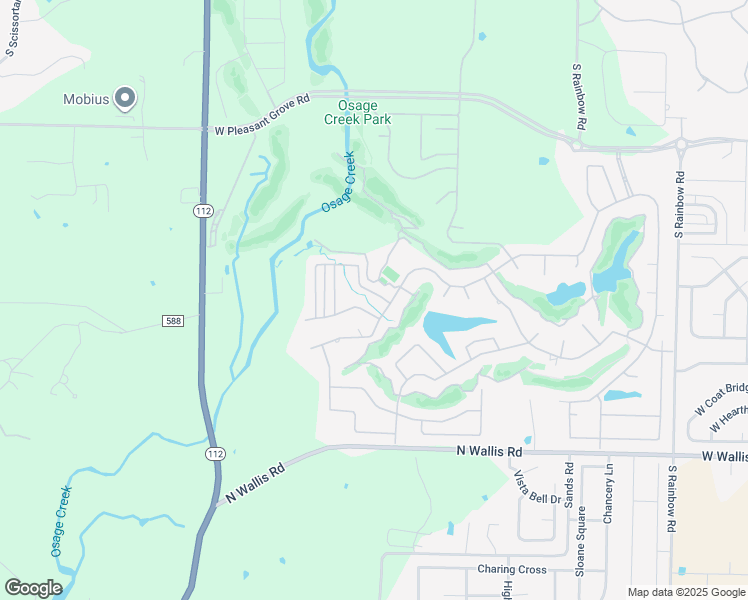 map of restaurants, bars, coffee shops, grocery stores, and more near 7004 West Brookview Road in Rogers