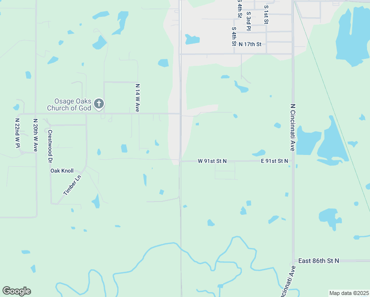 map of restaurants, bars, coffee shops, grocery stores, and more near 9116 North Osage Drive in Sperry