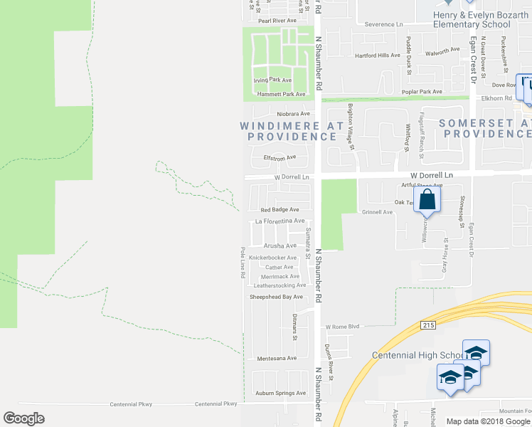 map of restaurants, bars, coffee shops, grocery stores, and more near 10825 Red Badge Avenue in Las Vegas