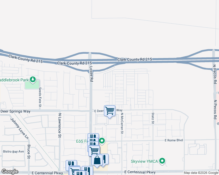 map of restaurants, bars, coffee shops, grocery stores, and more near 6929 Spicy Merlot Street in North Las Vegas