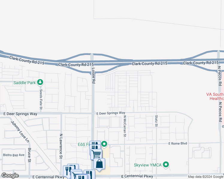 map of restaurants, bars, coffee shops, grocery stores, and more near 6929 Spicy Merlot Street in North Las Vegas