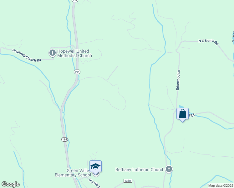 map of restaurants, bars, coffee shops, grocery stores, and more near 550 Troy Norris Road in Boone