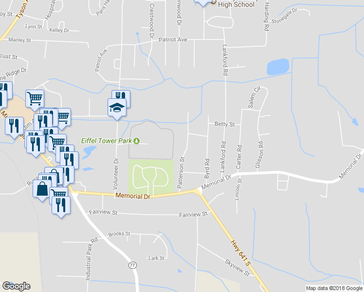 map of restaurants, bars, coffee shops, grocery stores, and more near 215 Patterson Street in Paris